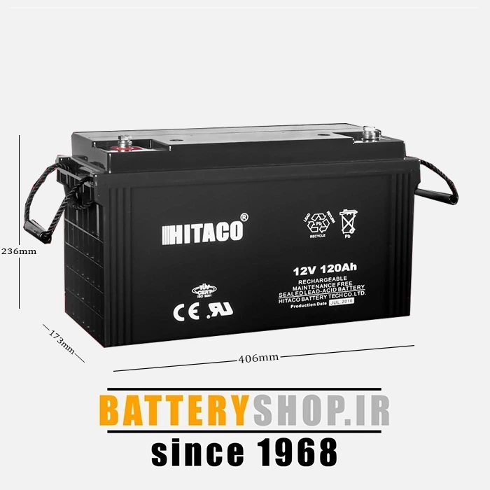 باتری هیتاکو 12 ولت120 آمپر (هیتاکو)  