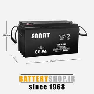 باتری صنعت 12 ولت 65 آمپر (SANAT )